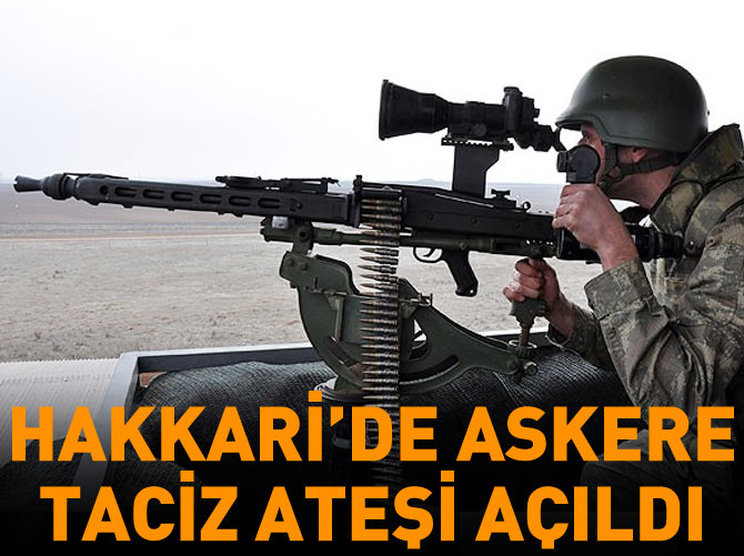 Şemdinli'de askere taciz ateşi