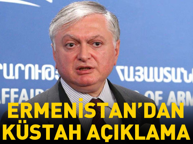 Ermenistan'dan küstah Türkiye açıklaması