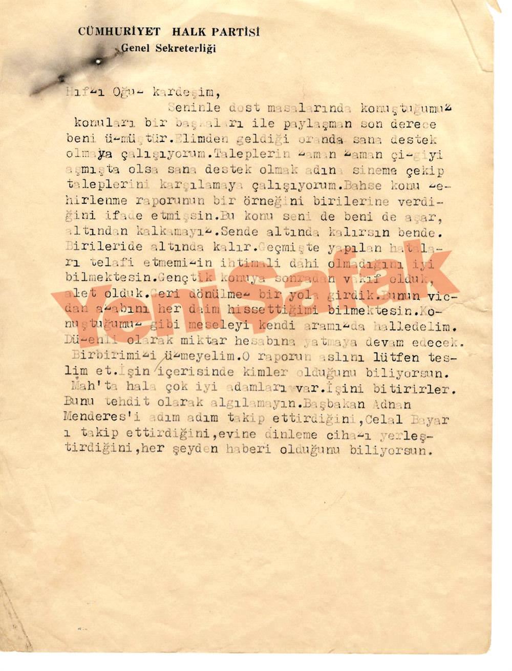 İnönü darbe yapıp Menderes’i astırmayı planlamış