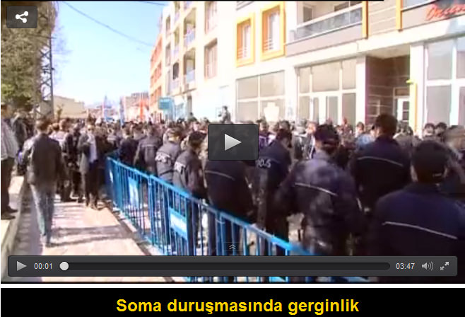Soma duruşmasında gerginlik