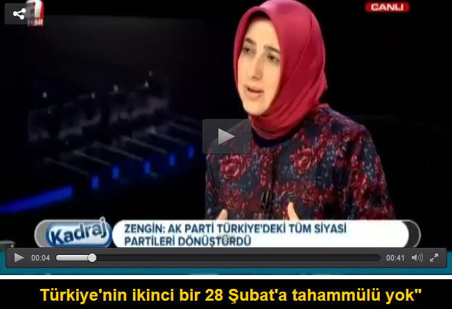 Türkiye'nin ikinci bir 28 Şubat'a tahammülü yok"