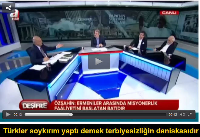 Türkler soykırım yaptı demek terbiyesizliğin daniskasıdır - 1