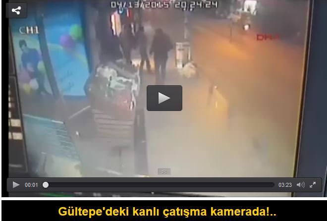 Gültepe'deki kanlı çatışma kamerada!..
