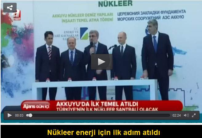 Akkuyu’da ilk temel atıldı