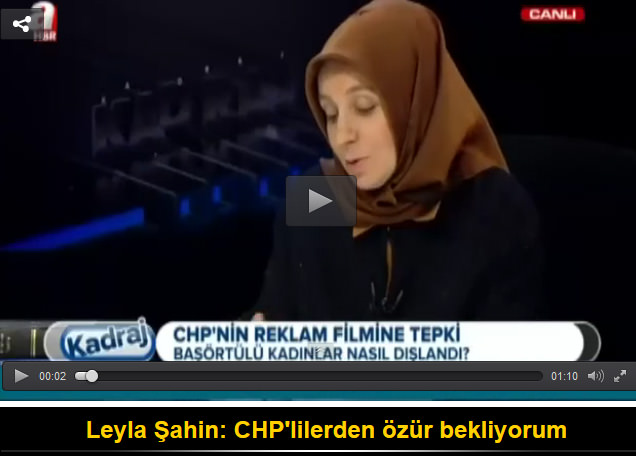 Leyla Şahin: CHP'lilerden özür bekliyorum