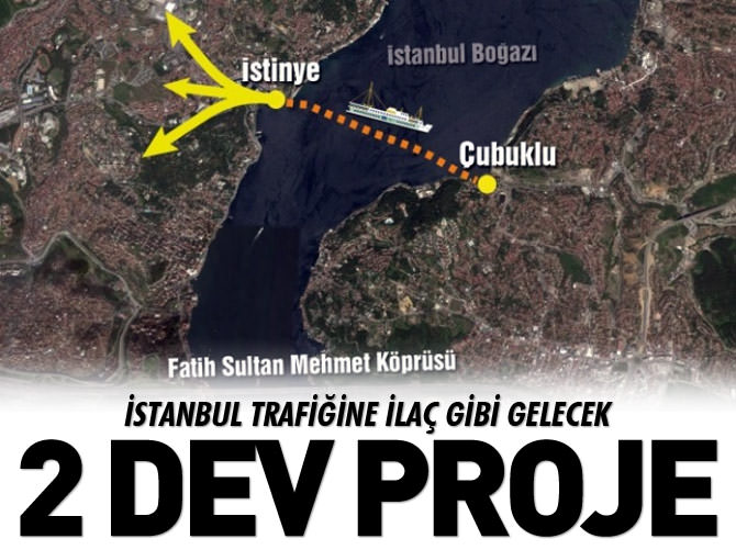 İstanbul trafiğine ilaç gibi gelecek 2 dev proje
