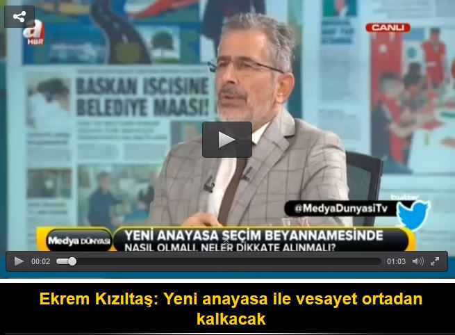 Ekrem Kızıltaş: Yeni anayasa ile vesayet ortadan kalkacak