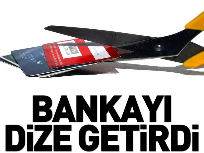 Bankayı böyle dize getirdi
