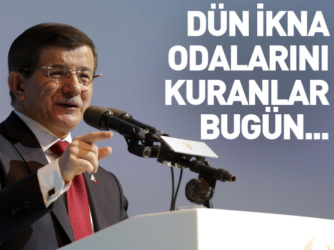 Davutoğlu: İkna odalarını kuranlar bugün Meclis dışında