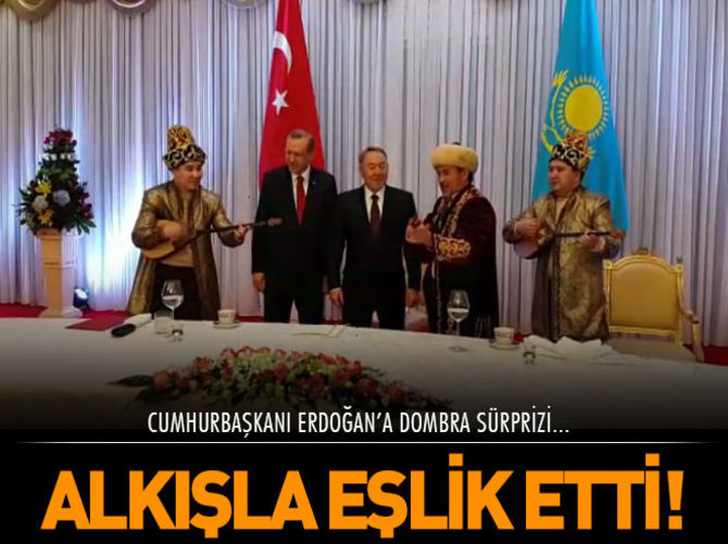 Erdoğan'a Dombra sürprizi