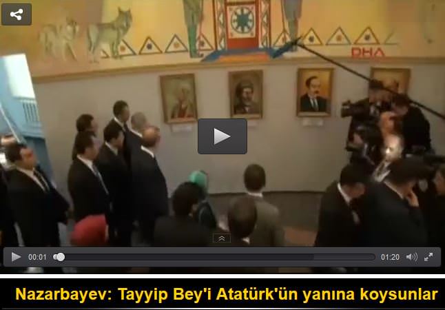 Nazarbayev: Tayyip Bey’i Atatürk’ün yanına koysunlar
