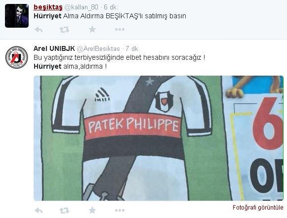Hürriyet Beşiktaşlı taraftarları çileden çıkardı - 3