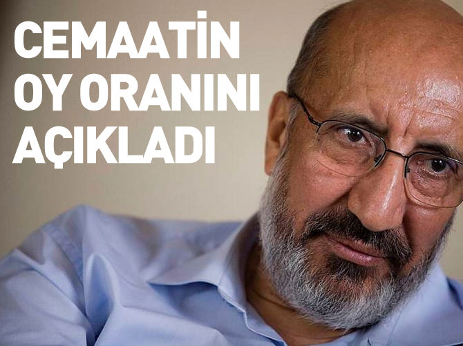Cemaatin oy oranını açıkladı
