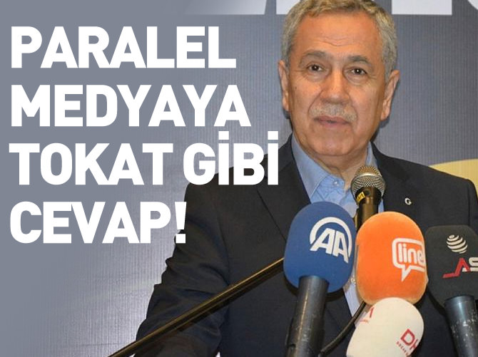 Arınç'tan paralel medyaya tokat gibi cevap!