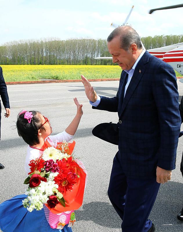 Erdoğan helikopterden köprüyü inceledi - 1