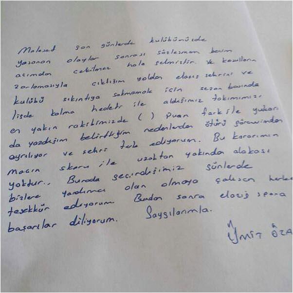 Ümit Özat görevinden ayrıldı