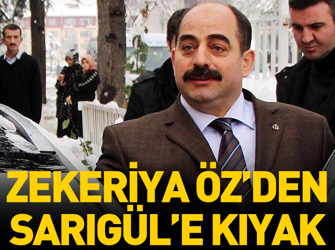 Zekeriya Öz’den Sarıgül’e paralel kıyak