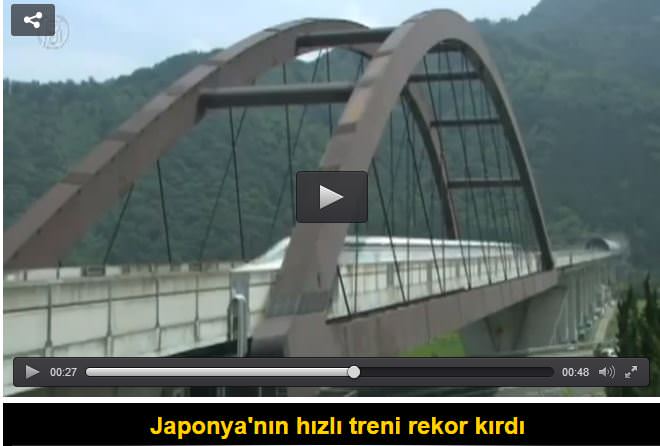 Japonya'nın hızlı treni Maglev 590 km hıza ulaştı