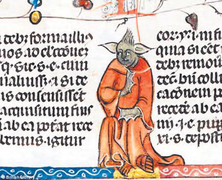 Ortaçağ el yazmasında Efendi Yoda