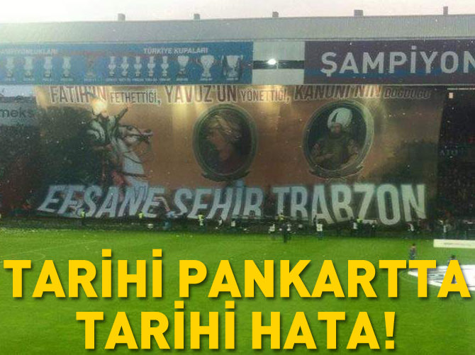 Trabzonspor'un pankartında büyük hata!