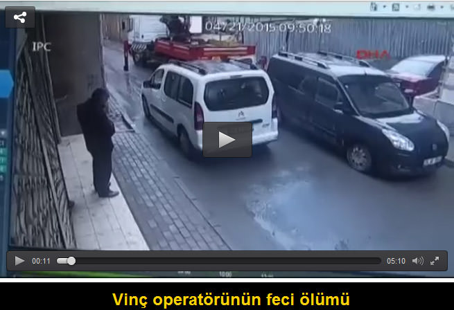 Vinç operatörünün feci ölümü