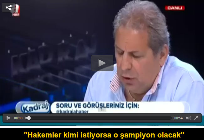 Hakemler kimi isterse o şampiyon olacak