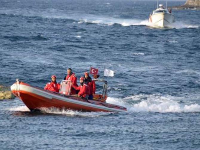 Muğla'da mülteci teknesi battı