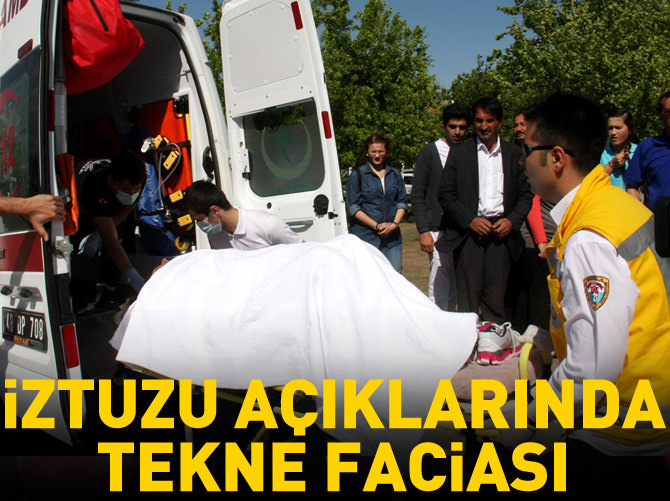İztuzu açıklarında tekne faciası