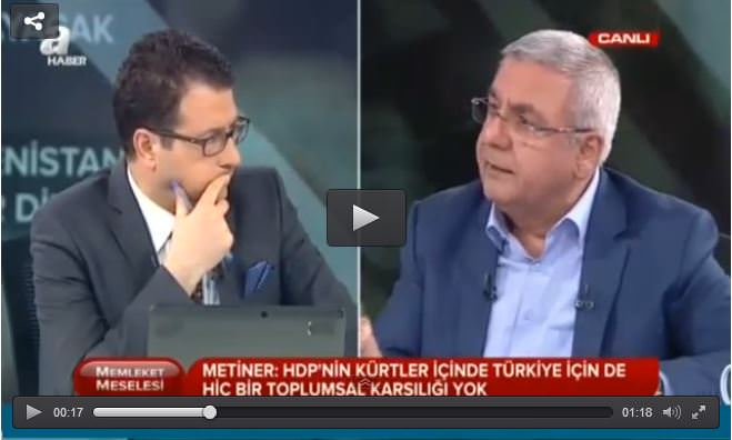 Metiner: HDP önce Kürtlerden özür dilesin