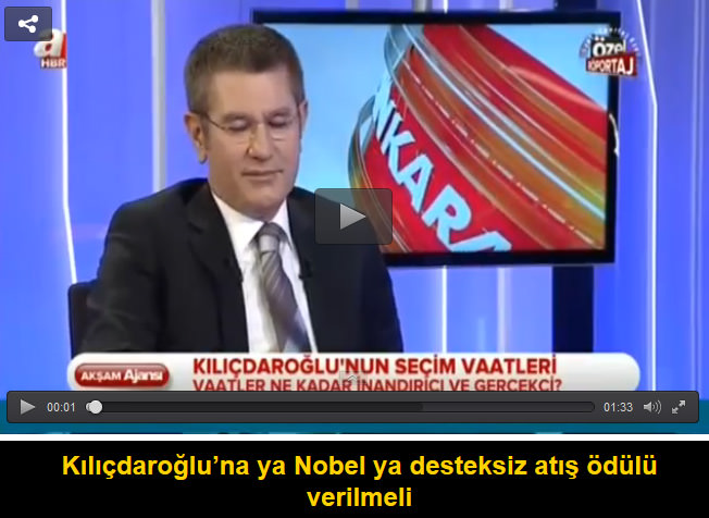 Kılıçdaroğlu’na ya Nobel ya desteksiz atış ödülü verilmeli