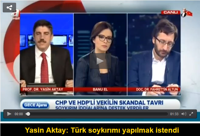 Yasin Aktay: Türk soykırımı yapılmak istendi