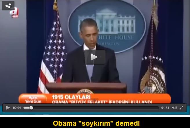 Obama’nın açıklaması Ermeni Diasporasını çıldırttı