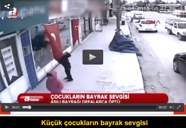 İşte Eskişehir'de bayrağı öpen çocuk - 1