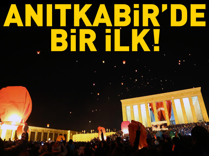 Anıtkabir'de 1915 "barış balonu" uçuruldu