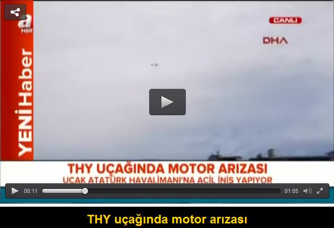 THY uçağı acil iniş yaptı