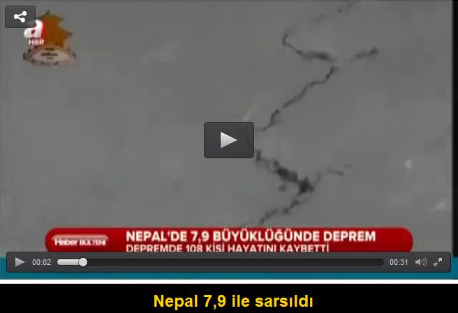 Nepal'de çok şiddetli deprem