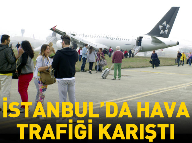 İstanbul'da hava trafiği karıştı