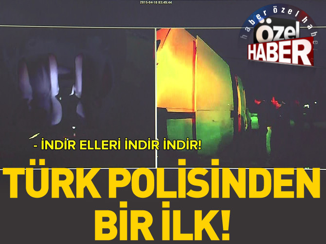 Kovalama anı polis kamerasında