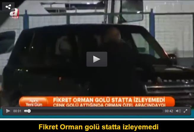 Fikret Orman golü statta izleyemedi