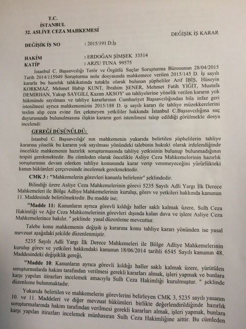 ’Paralel Tahliye’ Kararı’nda flaş gelişme!