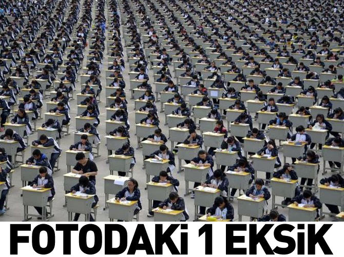 Fotodaki 1 eksik!