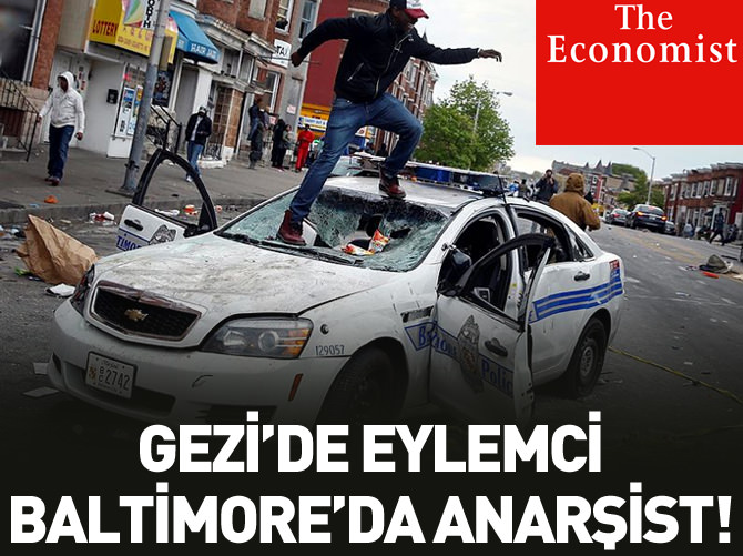 Gezi'de eylemci Baltimore'da anarşist