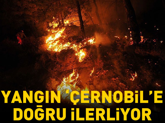 Ukrayna'da yangın "Çernobil"e doğru ilerliyor