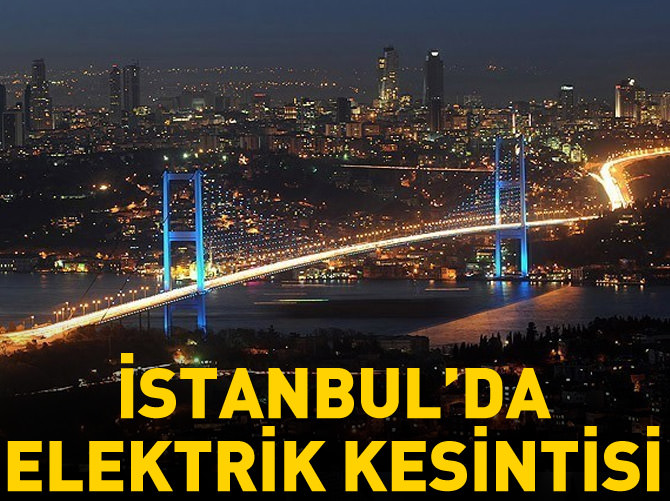 İstanbul'da elektrik kesintisi