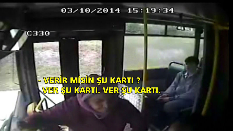 Halk otobüsünde korku dolu anlar