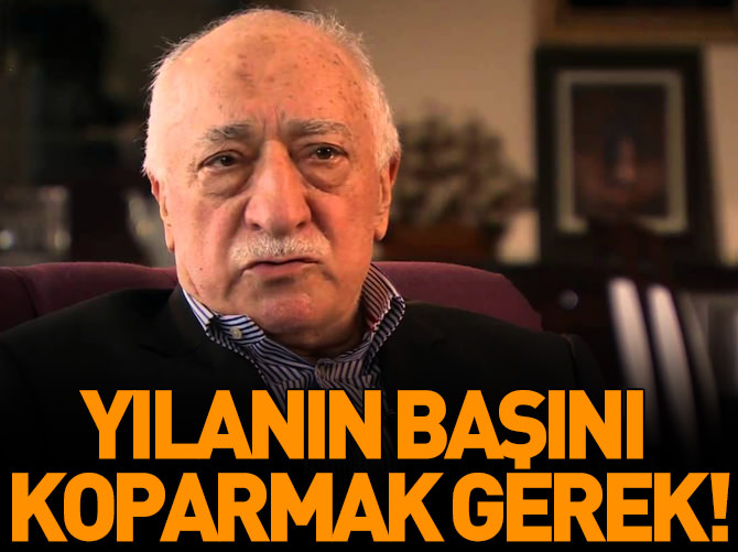 Başını ezmek gerek!