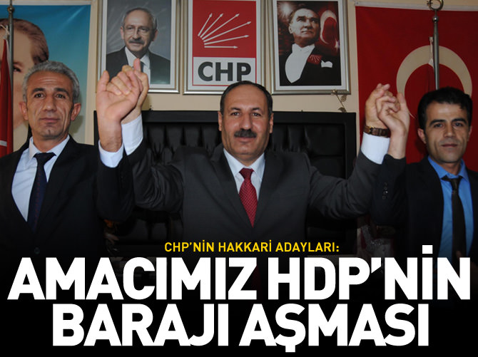 CHP'nin Hakkari adayları: Amacımız HDP'nin barajı aşması