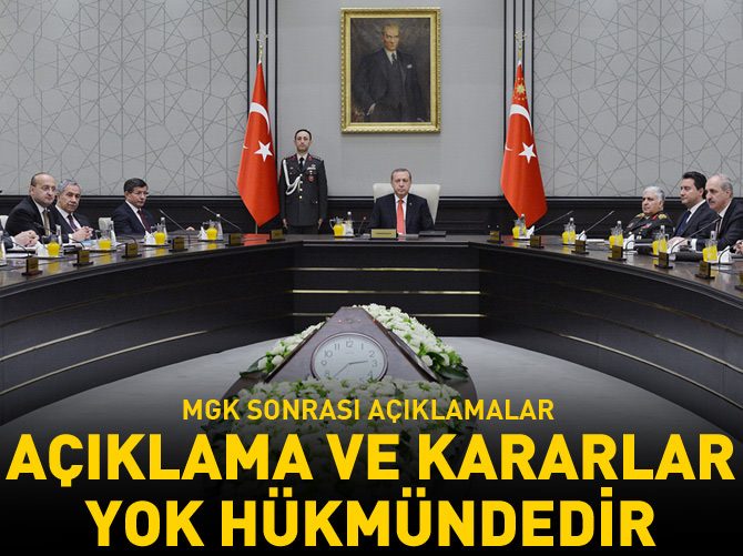 MGK toplantısı sona erdi