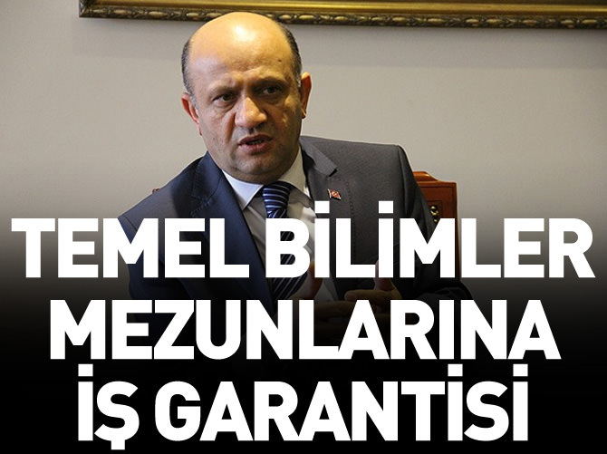 Temel bilimler mezunlarına iş garantisi