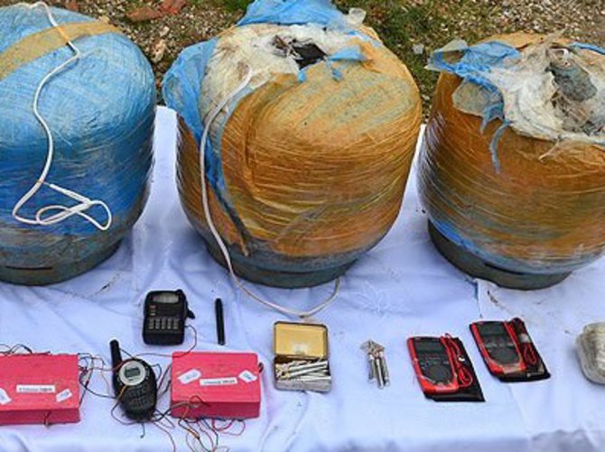 150 kilo patlayıcı ele geçirildi!